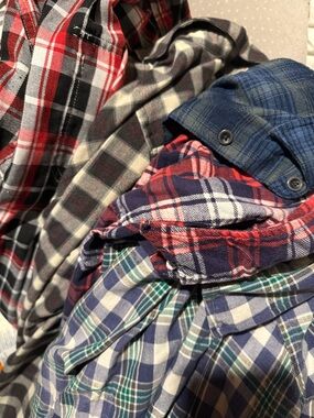 George Plaid Button-Down Shirt Bundle in Red, Blue, Green, Black